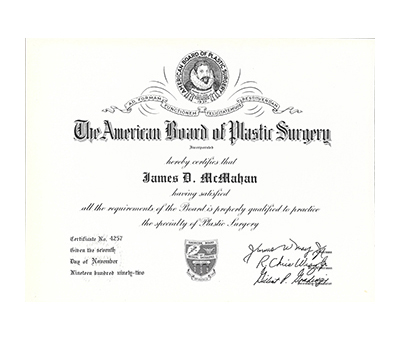 American Board of Plastic Surgery, 1992