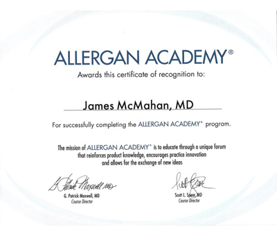 Allergan Academy Certification